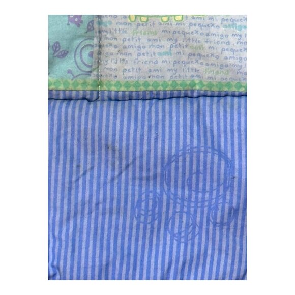 Child Mine Carters Baby Crib Blanket Comforter Jungle You Are My Sunshine Blue - Picture 4 of 6